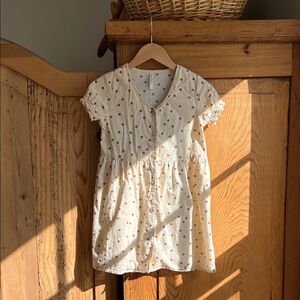 Rylee + Cru | Cream Polka Dot Dress